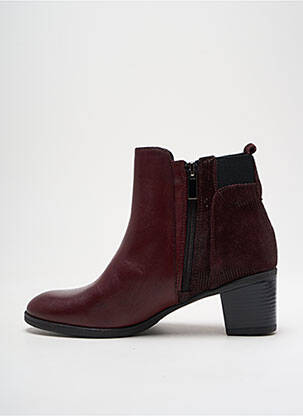 Botine/ghete material neted toc de 4 la 6 cm violet MADISON femeie