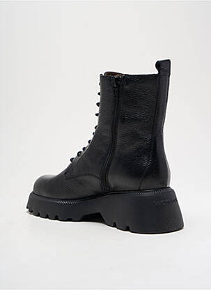Botine/ghete material neted toc de 4 la 6 cm negru WONDERS femeie
