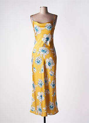 Rochie lungă galben GUESS femeie