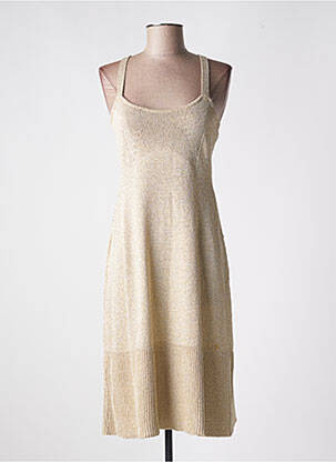 Rochie pulover auriu GUESS femeie