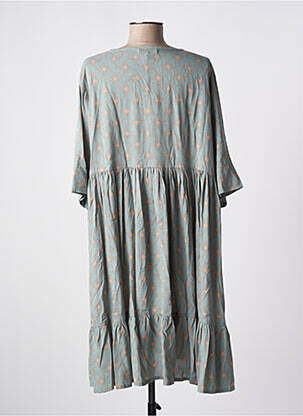 Rochie scurtă mâneci scurte mâneci scurte verde GENESIS femeie