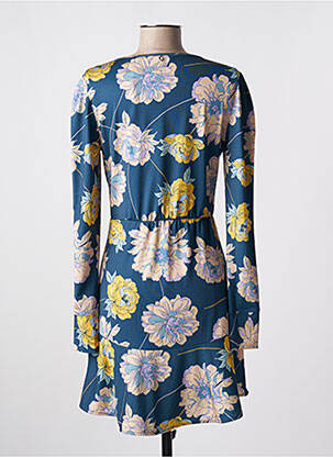 Rochie scurtă croială evazată mâneci lungi albastru GUESS femeie