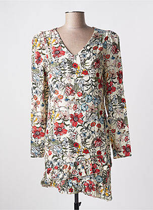 Rochie scurtă bej IMPREVU femeie