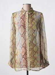 Cămașă țesătură crep mâneci lungi verde GUESS femeie