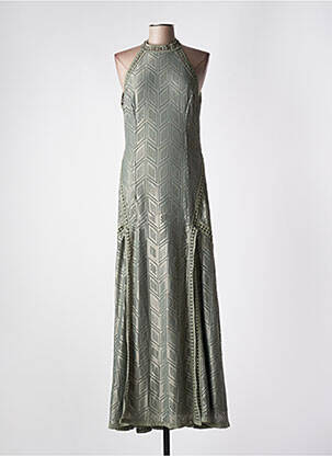 Rochie lungă fără mâneci fără mâneci verde GUESS femeie