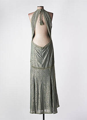 Rochie lungă fără mâneci fără mâneci verde GUESS femeie