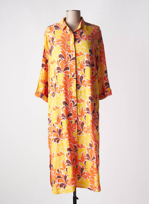 Rochie midi portocaliu GENESIS femeie