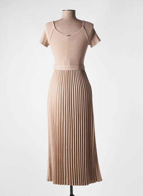 Rochie lungă bej GUESS femeie