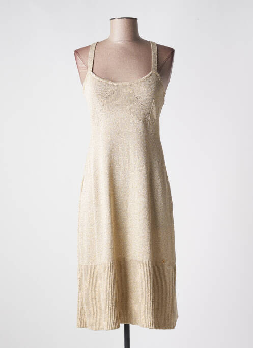 Rochie pulover auriu GUESS femeie