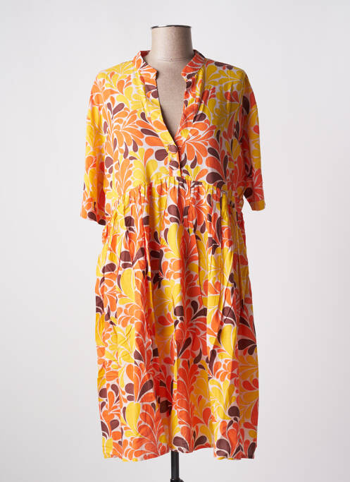 Rochie midi portocaliu GENESIS femeie