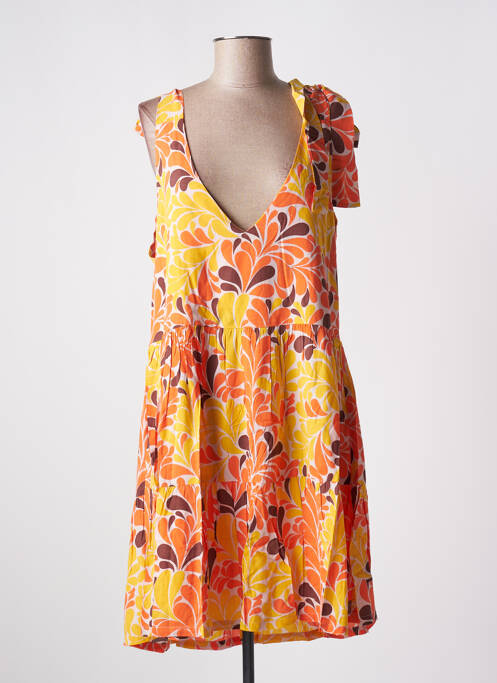 Rochie midi portocaliu GENESIS femeie