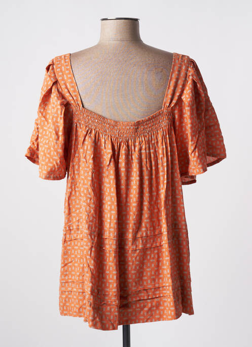 Tunică mâneci scurte portocaliu GENESIS femeie