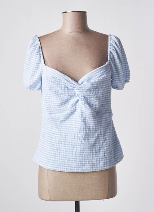 Top albastru GUESS femeie