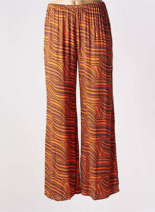 Pantalon evazat portocaliu GENESIS femeie