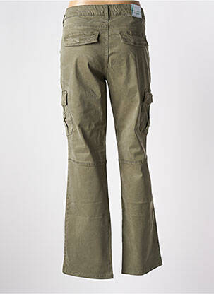 Pantalon cargo țesătură poplin mărime normală verde GUESS femeie
