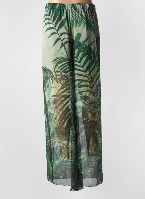 Pantalon larg verde GUESS femeie