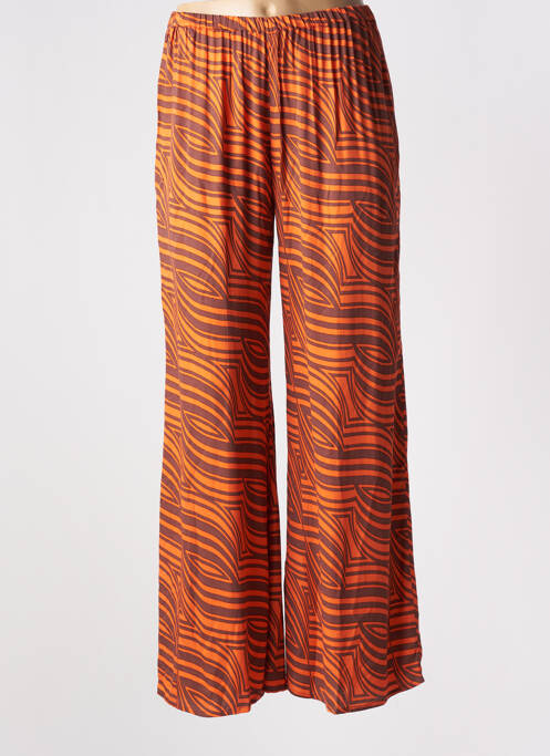 Pantalon evazat portocaliu GENESIS femeie