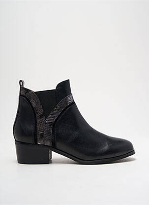 Botine/ghete cubanez toc plat până la 3 cm negru EMILIE KARSTON femeie