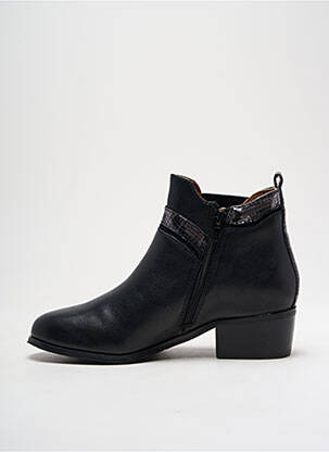 Botine/ghete cubanez toc plat până la 3 cm negru EMILIE KARSTON femeie