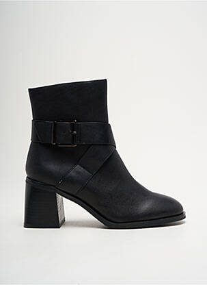 Botine/ghete material neted toc de 4 la 6 cm negru EMILIE KARSTON femeie