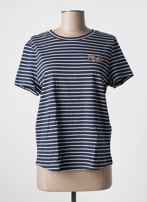 Tricou croială dreaptă mâneci scurte albastru VERO MODA femme