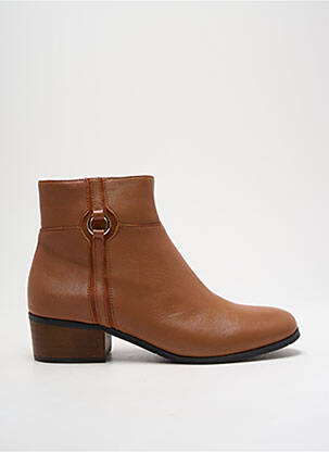 Botine/ghete material neted toc plat până la 3 cm maro EMILIE KARSTON femeie