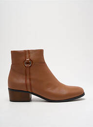 Botine/ghete material neted toc plat până la 3 cm maro EMILIE KARSTON femme