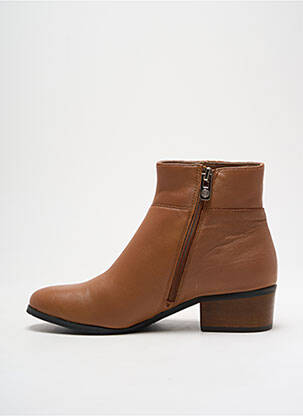 Botine/ghete material neted toc plat până la 3 cm maro EMILIE KARSTON femeie