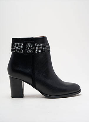 Botine/ghete material neted toc de 4 la 6 cm negru EMILIE KARSTON femeie
