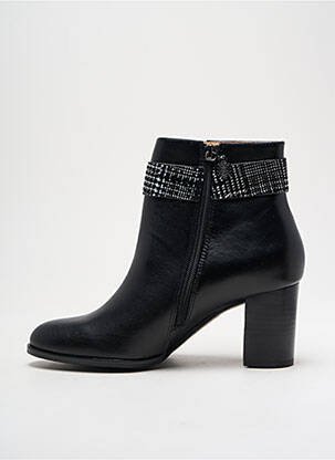 Botine/ghete material neted toc de 4 la 6 cm negru EMILIE KARSTON femeie