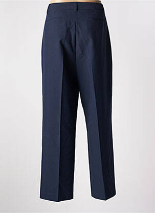 Pantalon drept talie cu cleme talie înaltă albastru LAURA URBINATI femeie
