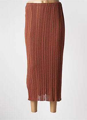 Fustă lungă maro ALYSI femeie