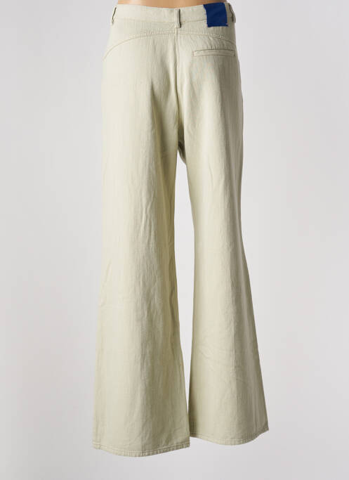 Blugi cu croială evazată verde FORTE-FORTE femeie