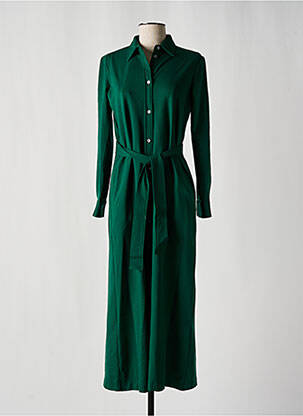 Rochie midi mâneci lungi mâneci lungi verde CALIBAN femeie