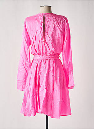 Rochie midi mâneci lungi mâneci lungi roz FORTE-FORTE femeie
