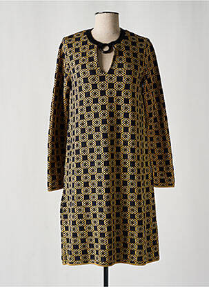 Rochie pulover auriu SIYU femeie