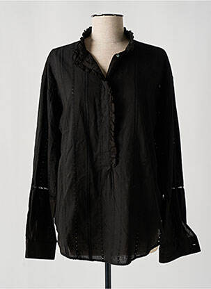 Tunică mâneci lungi negru POMANDERE femeie