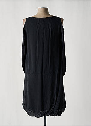 Rochie midi mâneci 3/4 mâneci 3/4 negru KRISTINA TI femeie