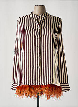 Cămașă croială fluidă mâneci lungi violet SHIRTAPORTER femeie