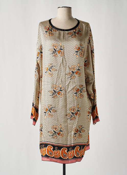 Rochie midi bej FORTE-FORTE femeie