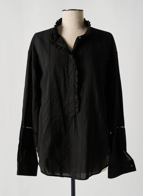 Tunică mâneci lungi negru POMANDERE femeie