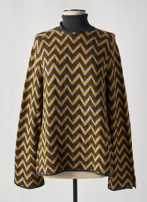 Pulover cu guler înalt auriu SIYU femeie