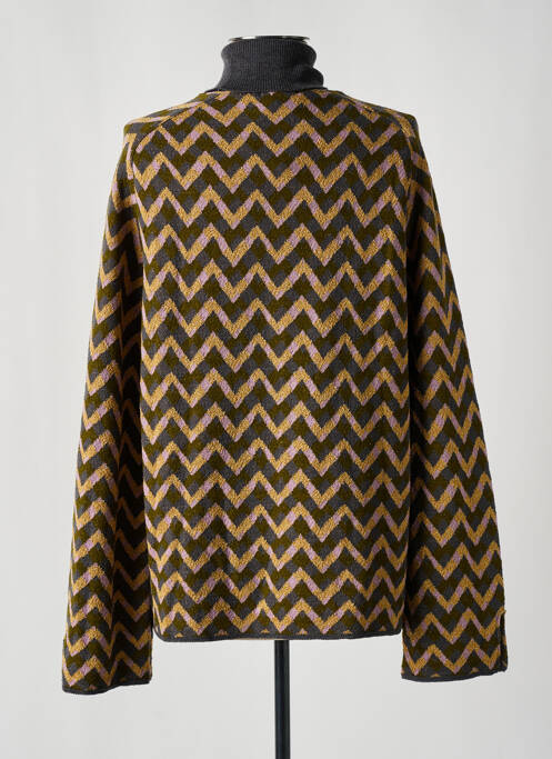 Pulover cu guler înalt auriu SIYU femeie