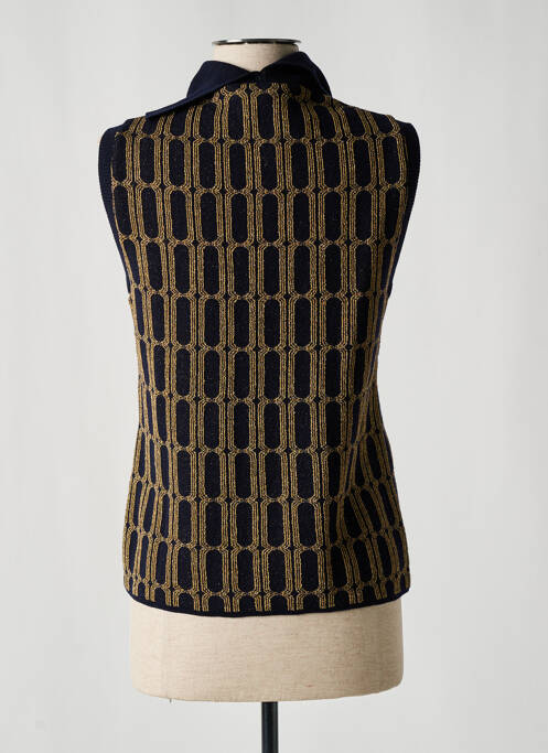 Pulover cu guler înalt albastru SIYU femeie