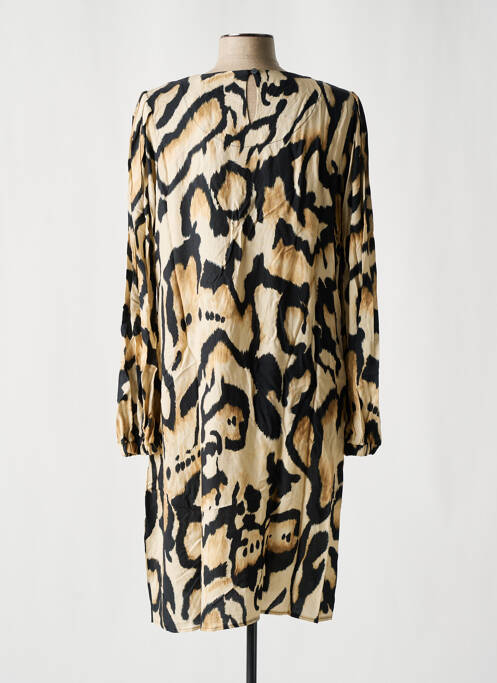 Rochie midi mâneci lungi mâneci lungi bej GEISHA femme