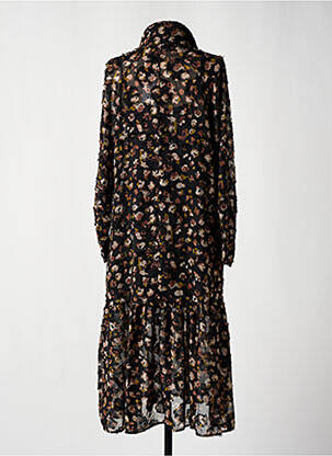 Rochie midi imprimeu fantezie mâneci lungi negru MOLLY BRACKEN femeie
