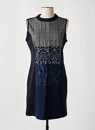 Rochie scurtă fără mâneci fără mâneci albastru DESIGUAL femeie