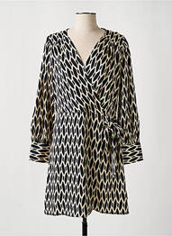 Rochie scurtă croială fluidă mâneci lungi negru LA PETITE ETOILE femeie