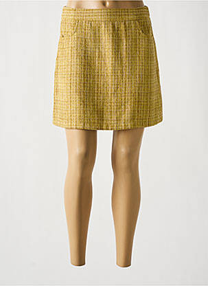 Fustă scurtă galben MOLLY BRACKEN femeie