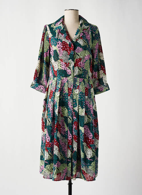 Rochie midi verde LILI SIDONIO femeie